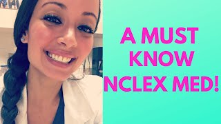 A MEDICATION YOU MUST KNOW FOR THE NCLEX LISINOPRIL ACE INHIBITOR [upl. by Nylegna]