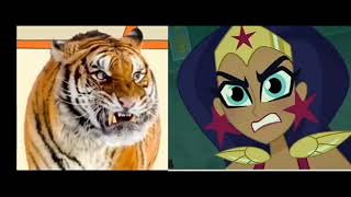 tigresa voladora gigante realista vs diana prince tio grandpa vs dc super hero girls deviantart [upl. by Nayra687]