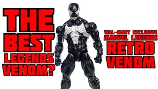 2024 Hasbro Marvel Legends WalMart Exclusive Retro Venom Figure LOTS OF POSING  COMPARISON WHOA [upl. by Aihsenek]