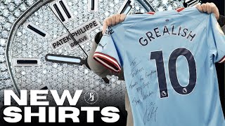 Jack Grealishs SIGNED Manchester City Shirt Bust Down Patek Philippe amp More  Trotters Jewellers [upl. by Irmgard481]