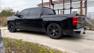 Installing a McGaughy 47 drop on a 2014 Chevy Silverado crew cab… [upl. by Ylrehs]