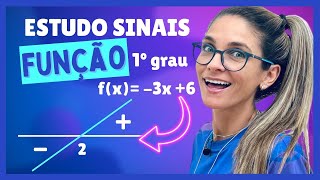 ESTUDO DOS SINAIS DA FUNÇÃO DO PRIMEIRO 1º GRAU  FUNÇÃO AFIM [upl. by Elleined]