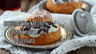 Biscotti di San Martino ripieni ricotta e cioccolato [upl. by Atazroglam356]