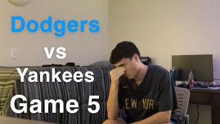 Yankees Fan Reaction  Dodgers vs Yankees Game 5 World Series 2024 Dodgers Win Heartbroken [upl. by Hamner]