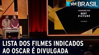 Lista dos filmes indicados ao Oscar é divulgada  SBT Brasil 240123 [upl. by Jemie406]