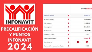 Cómo checar tus PUNTOS INFONAVIT y tu PRECALIFICACION 2024 en MI CUENTA INFONAVIT [upl. by Fitz]