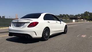 C43 AMG REDSTAR EXHAUST Downpipes sound [upl. by Korey]