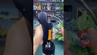 Press Type Wine Bottle Opener Household Zinc Alloy Corkscrew Convenient Bar Lever Corkscrew Cork [upl. by Atinuahs]