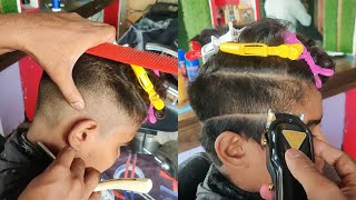 Smiley Hairstyle Hair Cutting For Boys Style  Kids Hairstyles Boys [upl. by Moorish686]