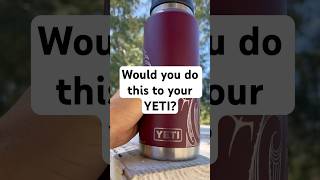 Custom YETI Flask handetched yeti flask art maori māori tamoko waterbottle culture fyp [upl. by Acissey]