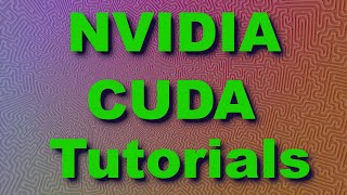 NVIDIA CUDA Tutorial 1 Introduction [upl. by Gass]