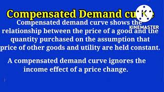 Meaning of Ordinary and Compensated Demand Curve  Basic concept with diagram [upl. by Constantino]