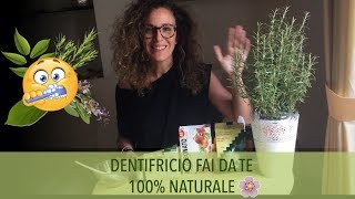 Dentifricio FAI DA TE 100 naturale 😁🍃🔝 [upl. by Haidej]