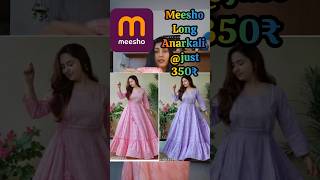 Meesho Long Anarkali Dress✨ meesho shorts anarkali traditional jewellery kurtaset diwali yt [upl. by Margot]