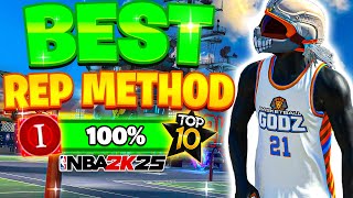 BEST REP METHOD IN NBA2K25 HOW TO GET THE MOST REP AND BECOME A LEGEND FAST [upl. by Airdnaz]