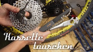 Fahrrad Kassette wechseln  SramPG1070 gegen PG720 [upl. by Eedna672]