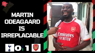 Tottenham 01 Arsenal  Arsenal Fans Reaction  Martin Odegaard Is Irreplaceable EPL2425 [upl. by Randee]