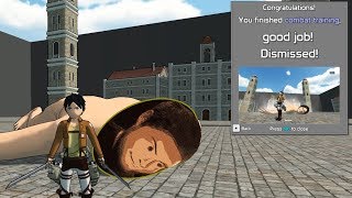 Training in Attack on Titan Fan Game by Roark [upl. by Laekim]