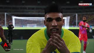 BRASIL X PERU  ELIMINATÓRIAS DA COPA DO MUNDO PES 2021 [upl. by Badr]