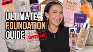 I Bought EVERY DRUGSTORE Foundation amp TESTED them Back to Back [upl. by Ayor855]