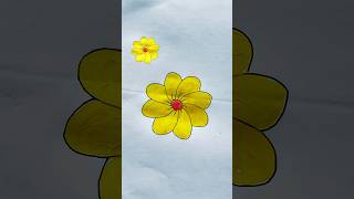 Flowers drawing How to draw a flower shorts art drawing flowers short [upl. by Akiv]