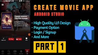 How To Create Movie App In Android Studio In Hindi 2021  Part 1  AADevelopers [upl. by Acul]