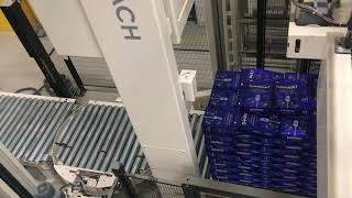 15402 Rice Bag Filling Palletizing pallet wrapping SYMACH [upl. by Ahsiugal513]