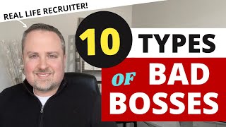 Bad Bosses You May Encounter  10 Common Types [upl. by Ojillek]