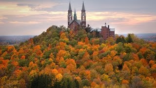 Spring 2016 Grounds Tour of Holy Hill National Shrine of Mary Hubertus Wisconsin [upl. by Anaihr]