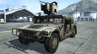 MILITARY HUMVEE IN GTA 5  Military Hummer Vehicle Mod in GTA V PC [upl. by Ethelin]