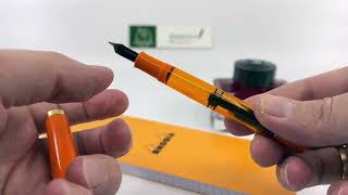 A Look At The Pelikan M200 Orange Delight Special Edition Fountain Pen 2024 [upl. by Alesandrini]