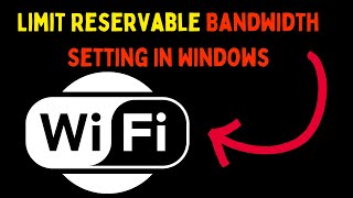 How to Limit Reservable Bandwidth Setting in Windows 11 [upl. by Eilyw]