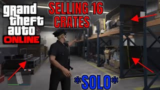 Gta 5 Online Selling 16 Crates TRUCKS SOLO CEO 2021 [upl. by Amsa]