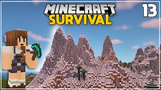 I Built a HUGE CUSTOM MOUNTAIN in Minecraft  Ep 13  Minecraft 119 Survival Lets Play [upl. by Gnivre]