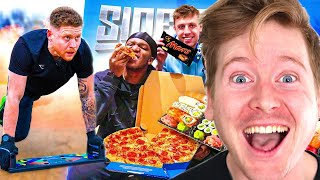 SIDEMEN 100000 CALORIE BATTLE REACTION [upl. by Wilfred]