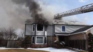 ShapPhoto  Buffalo Grove FD house fire Feb 25 2011 [upl. by Higginbotham]