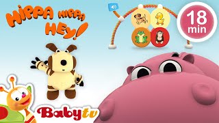 Hippa Hippa Hey 🪀🧩 Animal Sound Games and Matching Fun for Kids  Cartoons  Toys for Kids BabyTV [upl. by Clair]