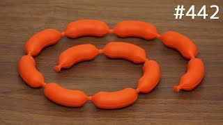 赤ウインナー（ソーセージ）の鍋敷きがかわいい  HOT SAUSAGE FLEXIBLE TRIVET [upl. by Dieter]