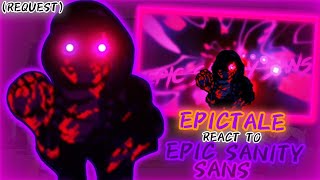 EPICTALE REACT TO EPIC SANITY SANS FIGHT REQUEST [upl. by Amanda]