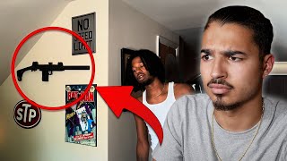 He Has an UZI in His Room  C1ARENCE Room Tour Reaction [upl. by Spring]