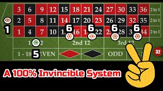 A 100 Invincible System Win At Roulette [upl. by Atiuqehs]