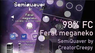 Geometry Dash  SemiQuaver  Feral  meganeko  98 FC [upl. by Clemens]