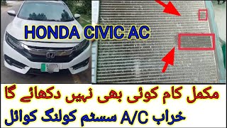 HONDA CIVIC AC RECHARGE 2020  HONDA CIVIC AC freezer ka masala cooling khatam [upl. by Midian]