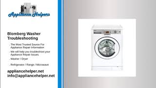 Blomberg Washer Troubleshooting [upl. by Ennobe]