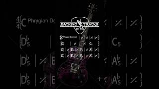 Modern Dark Metal Backing Track in C Phrygian Dominant  short backingtrack jamtrack [upl. by Ynohtnanhoj]