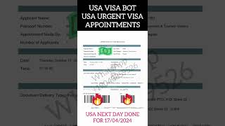 USA VISA BOT USA URGENT VISA APPOINTMENTS FROM PAKISTAN INDIA UAE EUROPE CANADA USA DONKEY GAME [upl. by Aronaele]