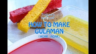 How to Make Gulaman AgarAgar  Todays Delight [upl. by Eudoca910]