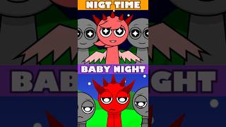 Incredibox Sprunki BABIES 🍼👶 VS Sprunki NIGHT TIME 🪙✨ All Characters [upl. by Einahpehs]