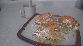 TOSTADAS DE CARNE DESHEBRADA by ANGY [upl. by Gnud]