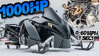 1000HP Snowmobile 160MPH in 3 Seconds Worlds FASTEST Snowmobiles [upl. by Sirred454]